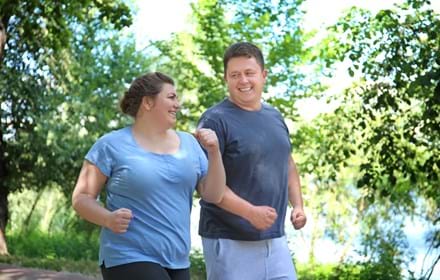 Young Couple Exercising Outside